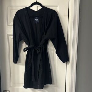 Madewell Black Canvas Coat Timeless Style